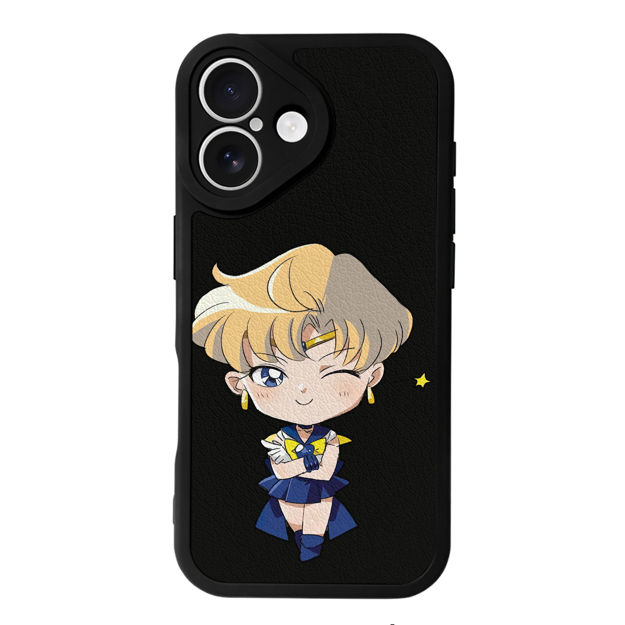 （画像用） 美少女戦士セーラームーン 天王はるか Sailor Moon Tenoh Haruka 【iPhone 16シリーズ対応】シリコンスマホケース（レザー調） 材質：シリコン